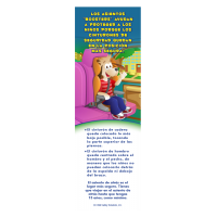 2-3670 I'm Safe! in the Car Booster Seat Bookmark Spanish
