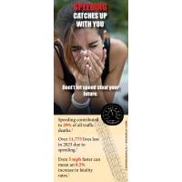 3-1030 "Speeding Catches Up with You" Safety Info Card