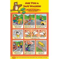 6-1380 Are You A Safe Walker? Poster - English