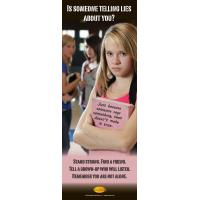 10-3015 Is Someone Telling Lies About You?  Stand Up Banner Display
