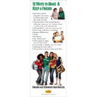 10-3010 12 Ways to Make Friends Stand Up Banner Display