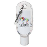 Hand Sanitizer with Carabiner Clip