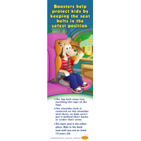 FL2-3023 I'm Safe! in the Car Booster Seat Florida Bookmark - English