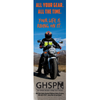 3-9001 "All Your Gear. All The Time." Motorcycle Safety Bookmark 