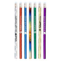 Prism Foiled Glitz Round Wooden Pencil