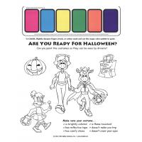 6-4055 Halloween Safety Paint Sheet - English  
