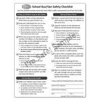 6-3395 School Bus Monitor Safety Checklist