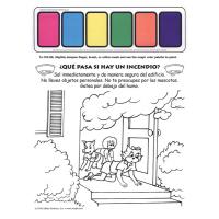 5-4421 Fire Escape Paint Sheet - Spanish - ¿Qué pasa si hay un incendio?