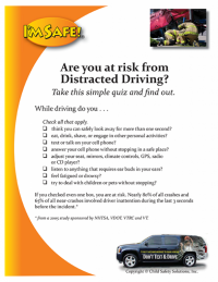 I'm Safe! Distracted Driving Quiz