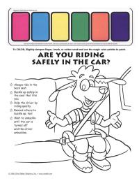 2-1800 I'm Safe! in the Car Paint Sheet