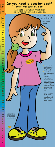 2-3560 Life Size Height Chart Display - Stacy