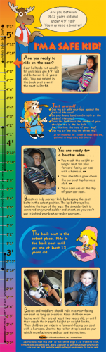 2-2790 I'm Safe! in the Car Height Chart Bilingual