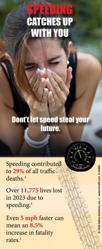 3-1030 "Speeding Catches Up with You" Safety Info Card