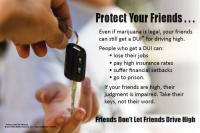 3-4240 "Friends Don't Let Friends Drive High" Poster