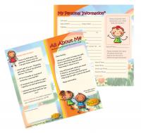 4-1571 All About Me Medical Personal Information Cards - English