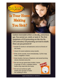 5-3757 Carbon Monoxide Poison Prevention Poster