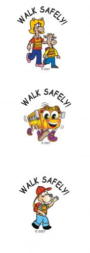 6-4110  Walk Safely Tattoos 