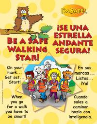 6-4771 Be A Safe Walking Star Large Format Storybook - Bilingual