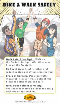 R407 Teen Bike-Pedestrian Safety Lights & Bilingual Card