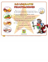 11-4019 "MyPlate" Healthy Eating Award Certificate - Spanish
