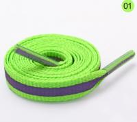 reflective shoelaces green