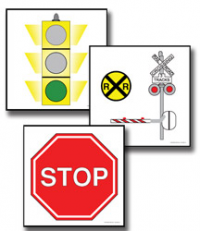8-4190 Large Format Teaching Cards - Traffic Safety