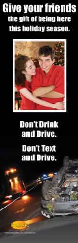 3-6075  Don't Text or Drink and Drive During the Holidays - Front