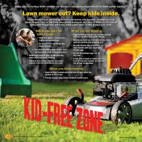 12-5200 Lawn Mower Child Safety Tabletop Display
