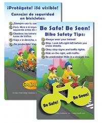 R1000 Bicycle Safety Card with Zipper Pull - Bilingual