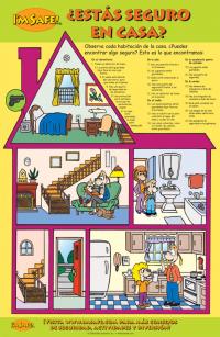 5-2101 ¿Estás seguro en casa? Home Safety Classroom Poster - Spanish