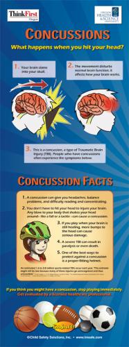 10-4893 Concussion Facts Standup Banner Display