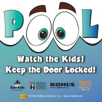 7-3242 Water Safety Pool Window Cling