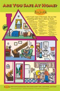5-2100 "Are you Safe at Home? Classroom Poster