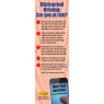 3-6105 Football Hero Distracted Driving Bookmark: It Only Takes One Message