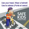 1-1088 Custom Bike Safely Stickers  Bilingual Edition