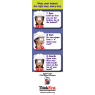 TF-3030 Wear Your Helmet the Right Way Bookmark - reverse side