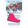 R1060 Ped-Bike Safety Card with Sneaker Zipper Pull