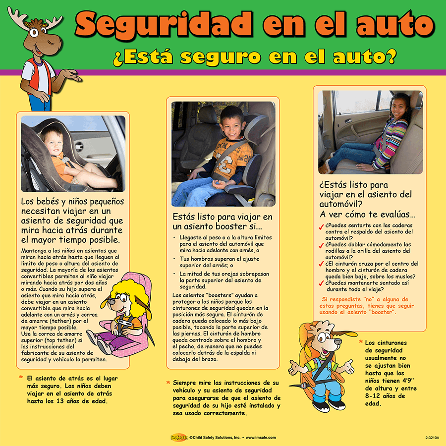 2-3210 Car Seat Stages Tabletop Display Spanish Edition | I&#39;m Safe