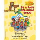6-4770 Be A Safe Walking Star Large Format Storybook - English