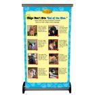9-1270 Dog Bite Prevention Retractable Tabletop Display