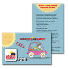 Where's Baby? NHTSA message cell phone screen cleaner