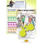 R411 Teen Ped-Bike Safety Card with Reflective Zipper Pull R411 Teen Ped-Bike Safety Card with Reflective Zipper Pull
