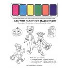 6-4055 Halloween Safety Paint Sheet - English  