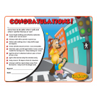 6-1364 I'm Safe! Walk & Ride the Bus with Me Award Certificate - English   