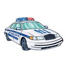 Police Cruiser Removable Tattoo